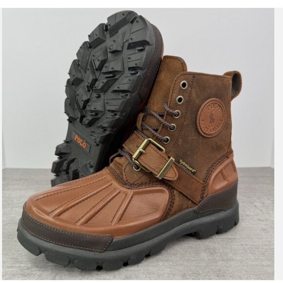 POLO Ralph Lauren Men's Oslo High Waterproof Leather-Suede Boot Size 10 - Picture 2 of 6